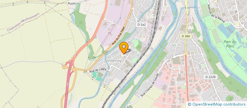 localisation de l'entreprise SOGEX  VILLENOY