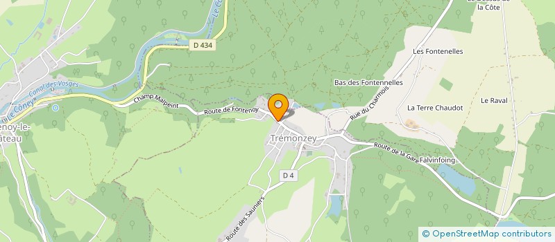 localisation de l'entreprise SOGEX HOREST  FONTENOY-LE-CHATEAU