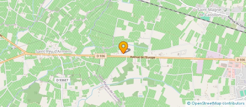 localisation de l'entreprise SOGIBE TRANSPORTS à SAINT-MAGNE-DE-CASTILLON