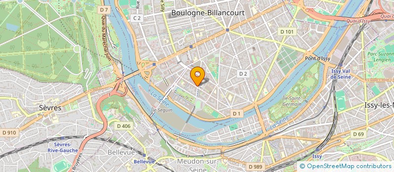localisation de l'entreprise SOGIBOULOGNE à BOULOGNE-BILLANCOURT