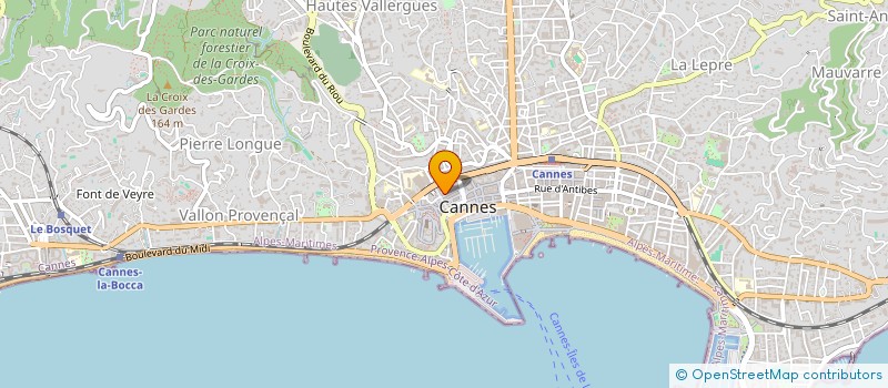 localisation de l'entreprise SOGIFORVILLE à CANNES