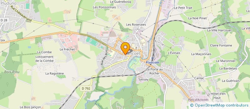 localisation de l'entreprise SOGIGA à PLANCOET