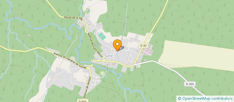 localisation de l'entreprise SOGILAND à SORE