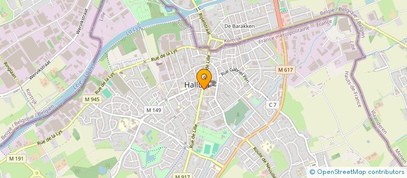 localisation de l'entreprise SOGILYS à HALLUIN