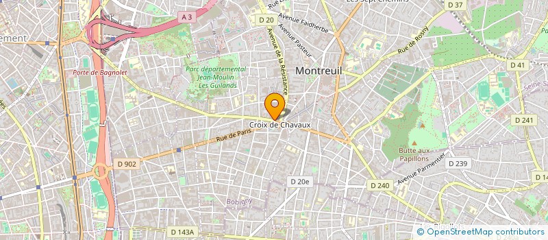localisation de l'entreprise SOGIMAM à MONTREUIL