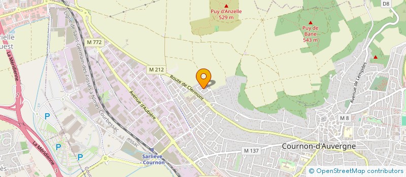 localisation de l'entreprise SOGIMO  COURNON D AUVERGNE