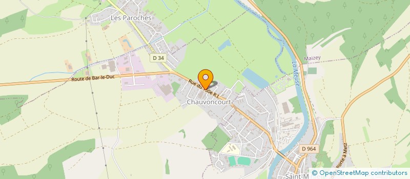 localisation de l'entreprise SOGINFO MEUSE SARL à CHAUVONCOURT