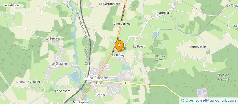 localisation de l'entreprise SOGINPLAST à SAINT-ETIENNE-DU-BOIS