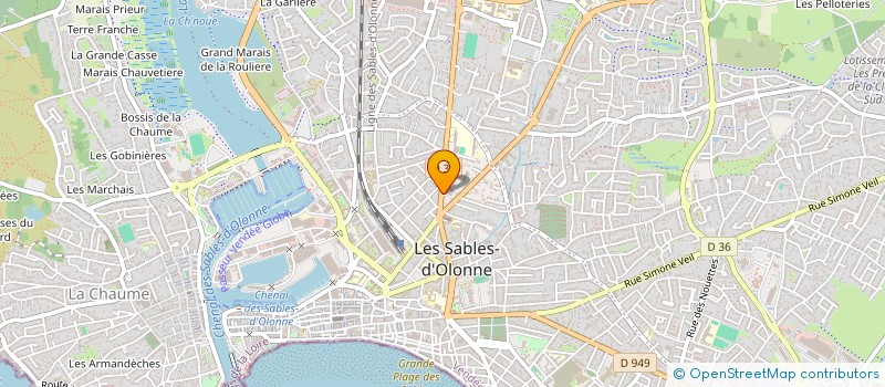 localisation de l'entreprise SOGIPA à LES SABLES D'OLONNE