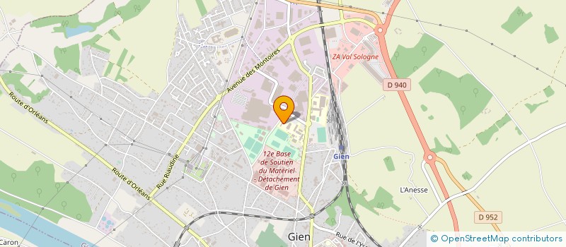 localisation de l'entreprise SOGIPAC à GIEN