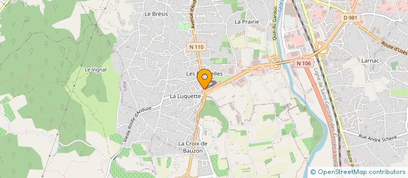 localisation de l'entreprise SOGITEC IMMOBILIER à ALES