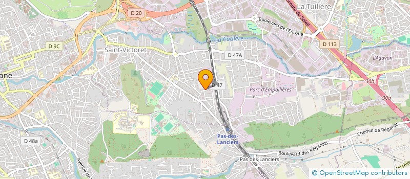 localisation de l'entreprise SOGLOO  SAINT-VICTORET