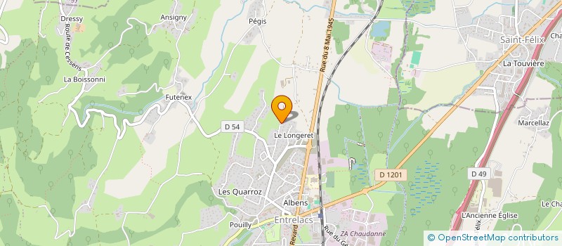 localisation de l'entreprise SOGNO  ENTRELACS