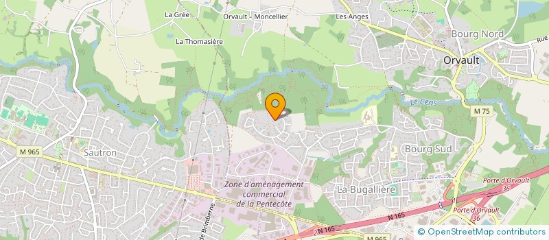 localisation de l'entreprise SOGNU à ORVAULT