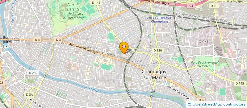 localisation de l'entreprise SOGO à CHAMPIGNY-SUR-MARNE