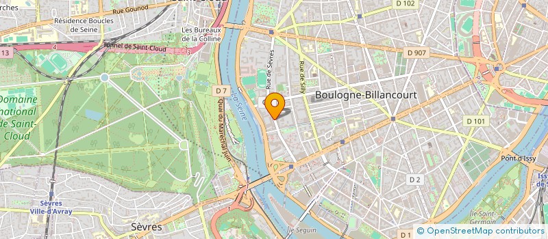 localisation de l'entreprise SOGOLD  BOULOGNE-BILLANCOURT