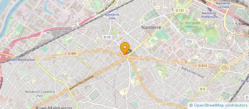 localisation de l'entreprise SOGOOD à NANTERRE