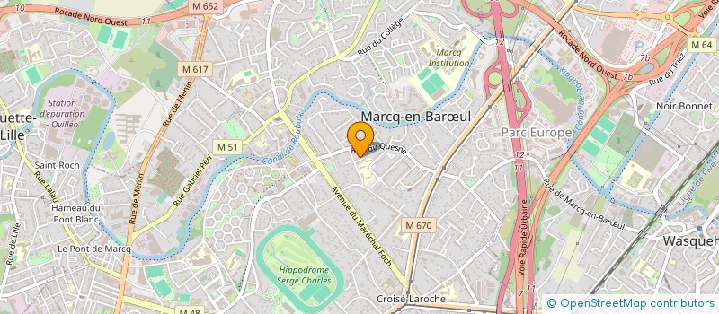 localisation de l'entreprise SOGOOD-NATURE à MARCQ-EN-BARŒUL