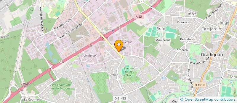 localisation de l'entreprise SOGOPE SA  GRADIGNAN