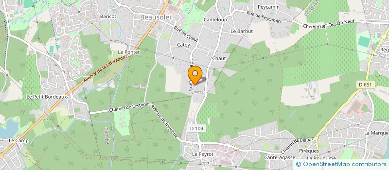 localisation de l'entreprise SOGRAVI à GRADIGNAN