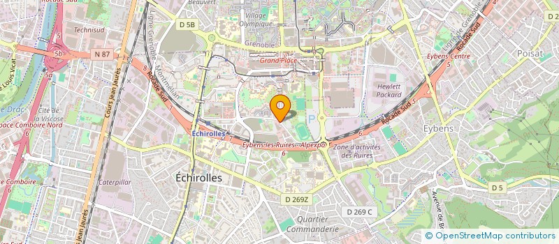 localisation de l'entreprise SOGREAH ETUDES ET PROJETS à ECHIROLLES