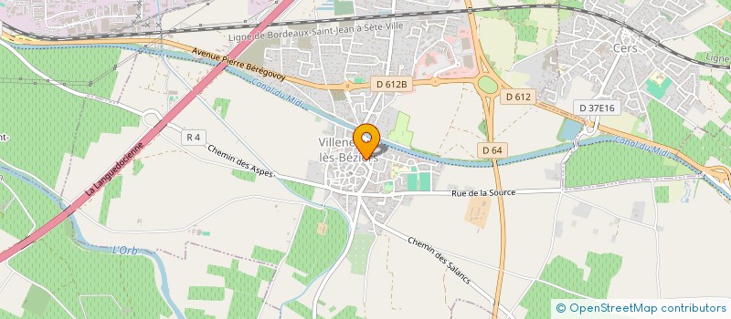 localisation de l'entreprise SOGRELEAG  VILLENEUVE-LES-BEZIERS