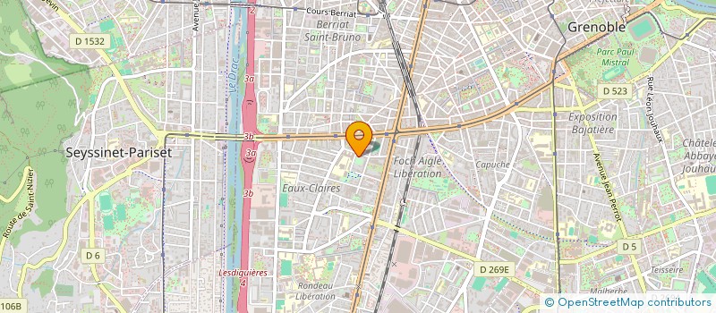 localisation de l'entreprise SOGRELEC à GRENOBLE
