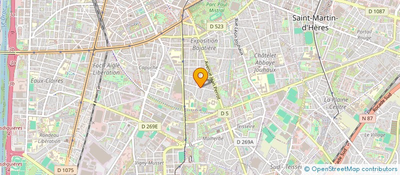 localisation de l'entreprise SOGRET BAT  GRENOBLE