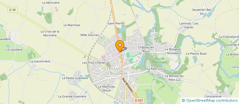 localisation de l'entreprise SOGUIMO  LES LUCS-SUR-BOULOGNE