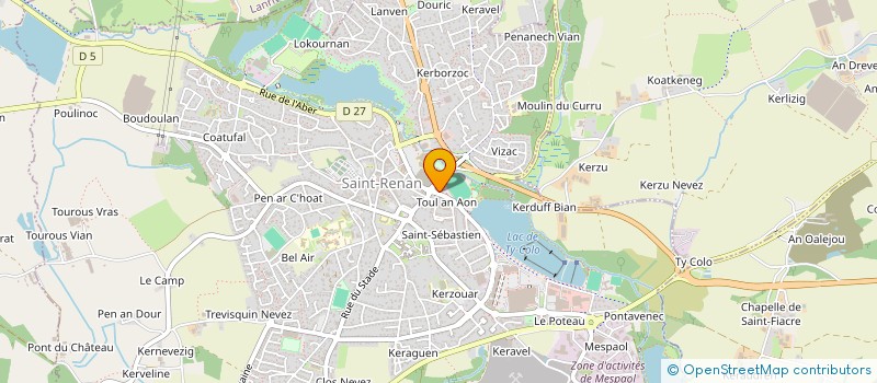 localisation de l'entreprise SOGUINDIS à SAINT-RENAN