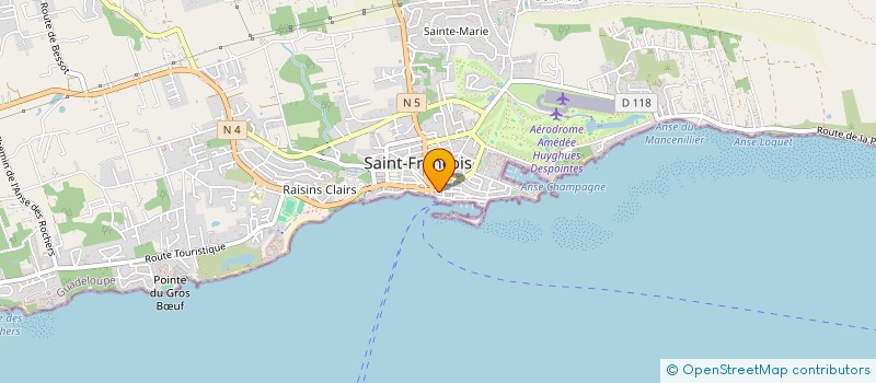 localisation de l'entreprise SOGWAREST à SAINT-FRANCOIS