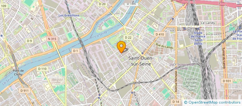 localisation de l'entreprise SOHA à SAINT-OUEN-SUR-SEINE