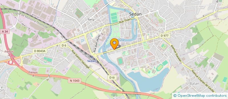 localisation de l'entreprise SOHIER HESBERICK à SEDAN