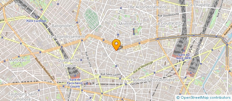 localisation de l'entreprise SOHO à PARIS