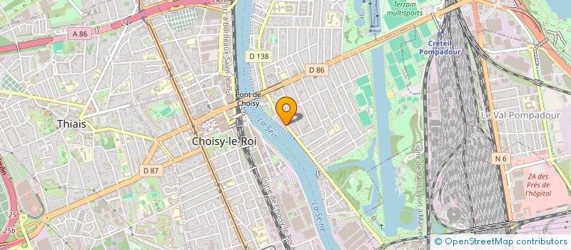 localisation de l'entreprise SOHO  CHOISY LE ROI