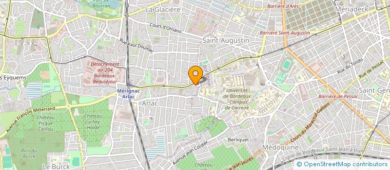localisation de l'entreprise SOHO AQUITAINE à MERIGNAC