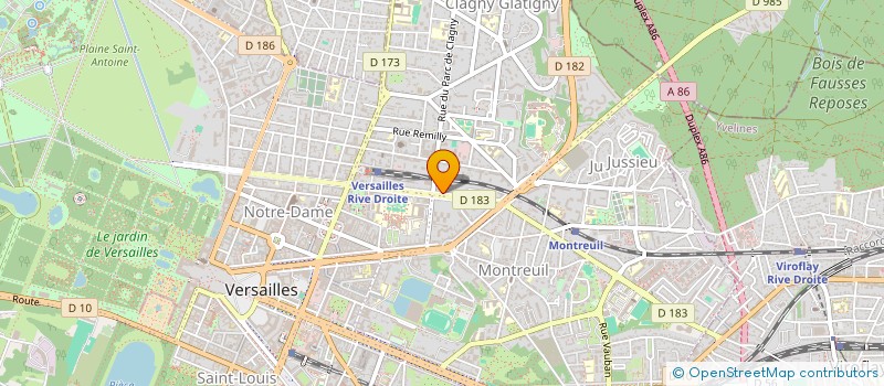 localisation de l'entreprise SOHO SQUARE à VERSAILLES