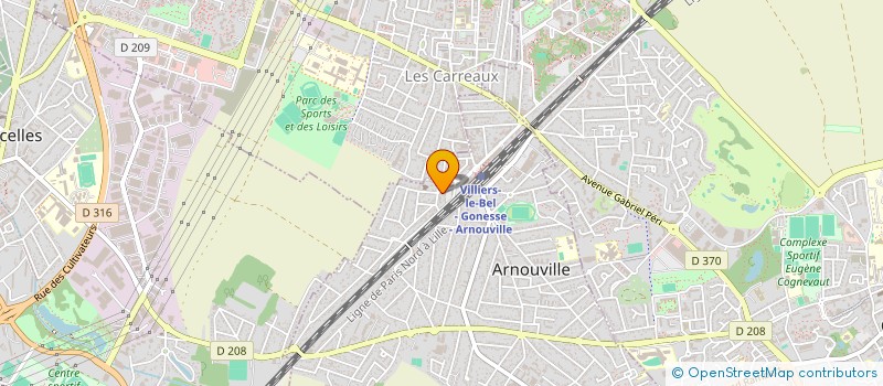 localisation de l'entreprise SOHONEY  ARNOUVILLE