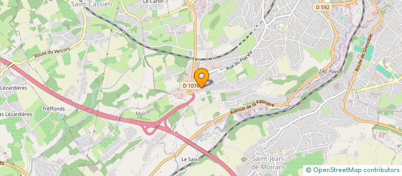 localisation de l'entreprise SOHTNAM GROUP  CHARAVINES