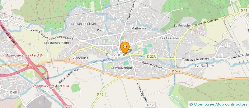 localisation de l'entreprise SOI M'AIME NATUROPATHIE ET MASSAGES BIEN ETRE à PELISSANNE