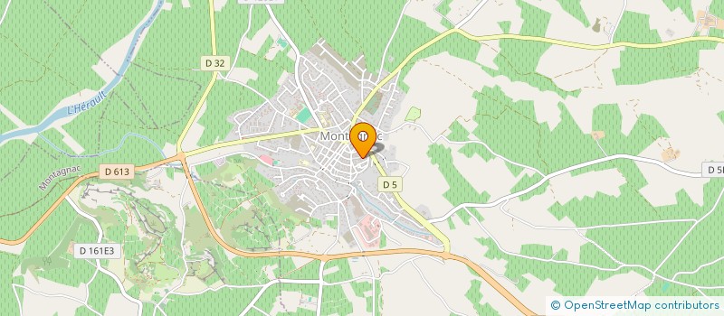 localisation de l'entreprise SOIE DE COTON  SARL  MONTAGNAC