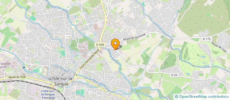 localisation de l'entreprise SOIEL  L'ISLE-SUR-LA-SORGUE