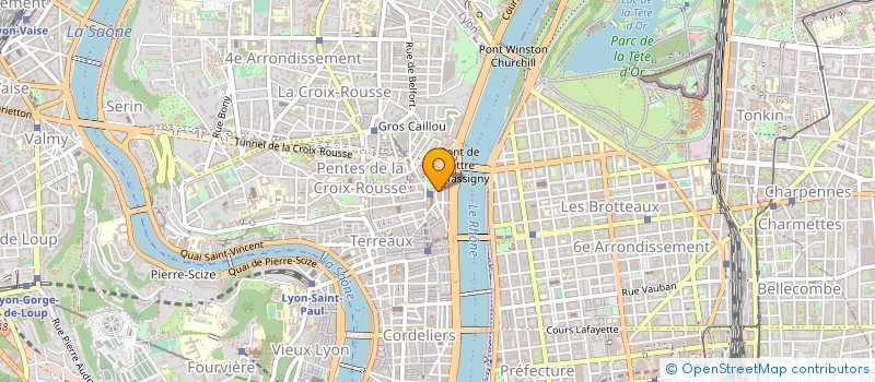 localisation de l'entreprise SOIERIES ET TISSUS DE LYON à LYON