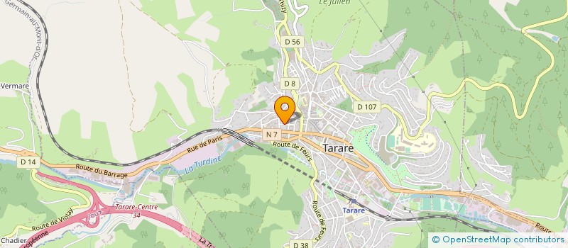 localisation de l'entreprise SOIERIES TUNALMA à TARARE
