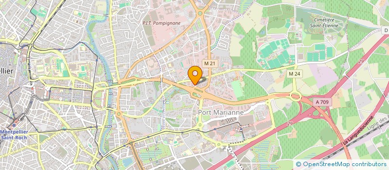 localisation de l'entreprise SOIES ET COTONNADES SARL à MONTPELLIER