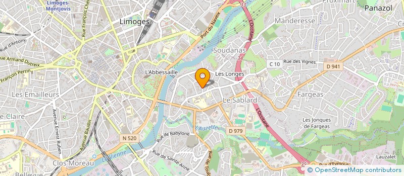 localisation de l'entreprise SOIF D'ETOILES à LIMOGES