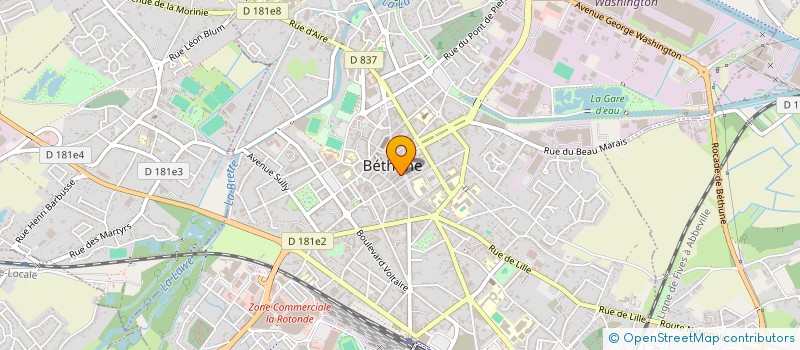 localisation de l'entreprise SOIF DES METS à BETHUNE