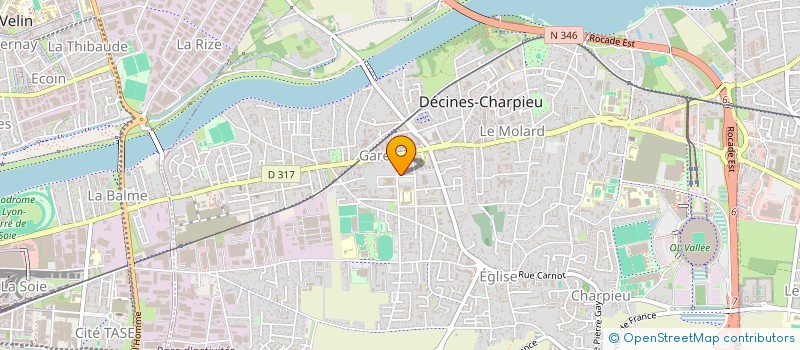 localisation de l'entreprise SOIF ET FAIM  DECINES-CHARPIEU