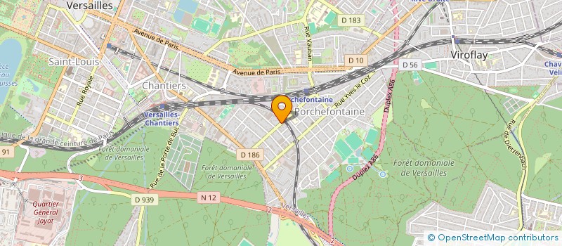 localisation de l'entreprise SOIN DES ARBRES EN MILIEU URBAIN à VERSAILLES