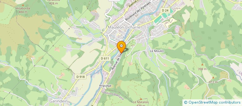 localisation de l'entreprise SOINS A DOMICILE à MAULEON-LICHARRE